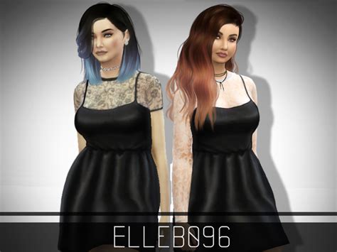 The Sims Resource Lace And Satin Dress By Elleb096 • Sims 4 Downloads