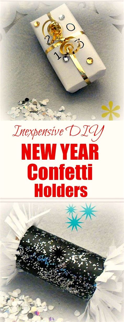 Easy And Inexpensive Diy New Year Confetti Holders Cool Diy Projects