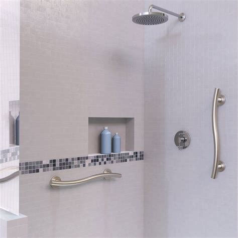 Wave Designer Grab Bar Grab Bars In Bathroom Shower Grab Bar Grab Bars