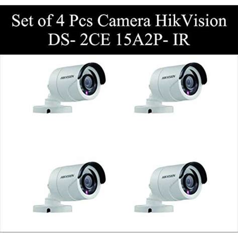 hikvision ds 2ce15a2p 700tvl bullet cctv camera combo of 4 price in india specs reviews