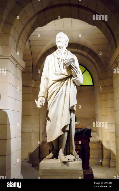 Voltaire Statue In The Crypt Under The Panthéon In The Latin Quarter