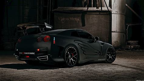 Find the best gtr r35 wallpaper on getwallpapers. black cars nissan vehicles nissan gtr r35 2400x1350 wallpaper - Art Black HD Desktop Wallpaper
