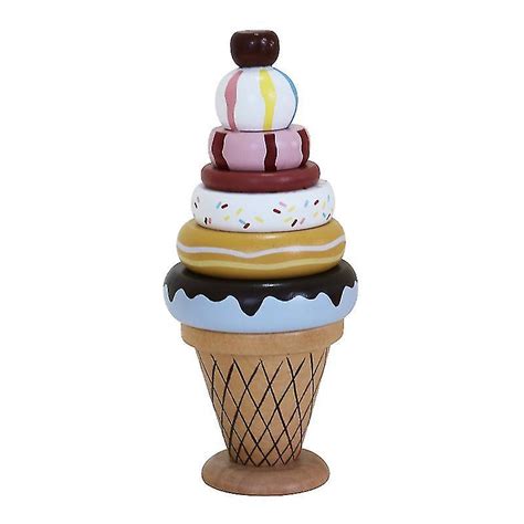 Ice Cream Cone Toy Setice Cream Tower Stacking Fun Gamechildrens