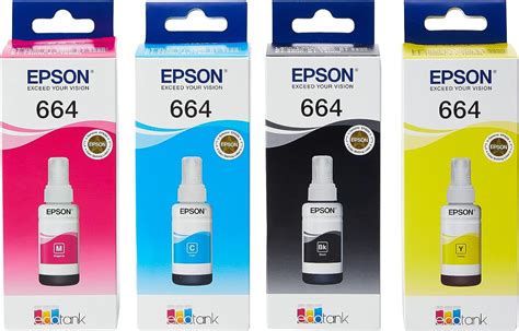 Epson Ecotank 664 Genuine Multipack Ink Bottles Uk