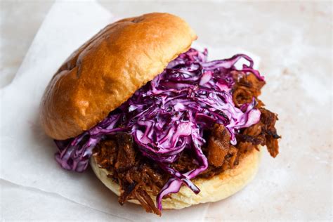Slow Cooker Barbecue Pulled Pork Sandwiches With Classic Coleslaw