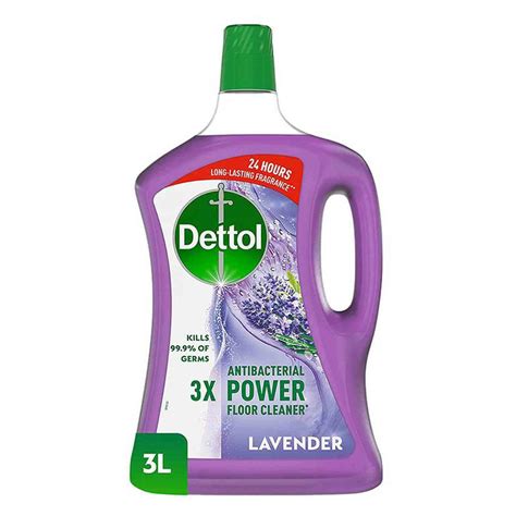 Buy Dettol 3x Antibacterial Power Floor Cleaner Lavender 3l Online Shop Cleaning And Household