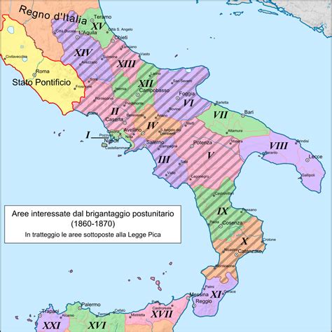 Visualizza altre idee su mappe, italia, mappa dell'italia. File:Mappa brigantaggio Italia (1860-1870).svg - Wikimedia ...