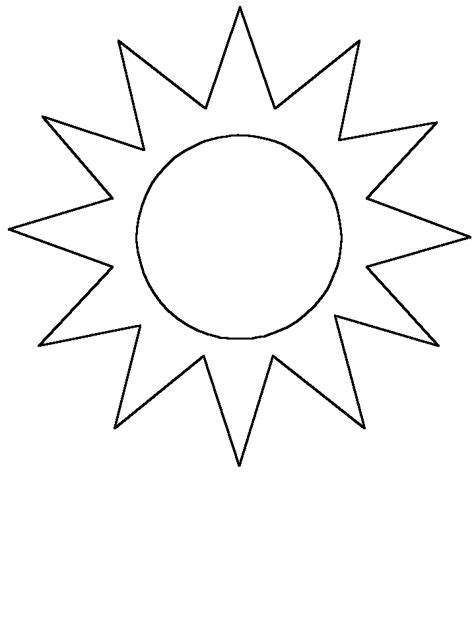 Coloring Pictures Of The Sun Coloring Home