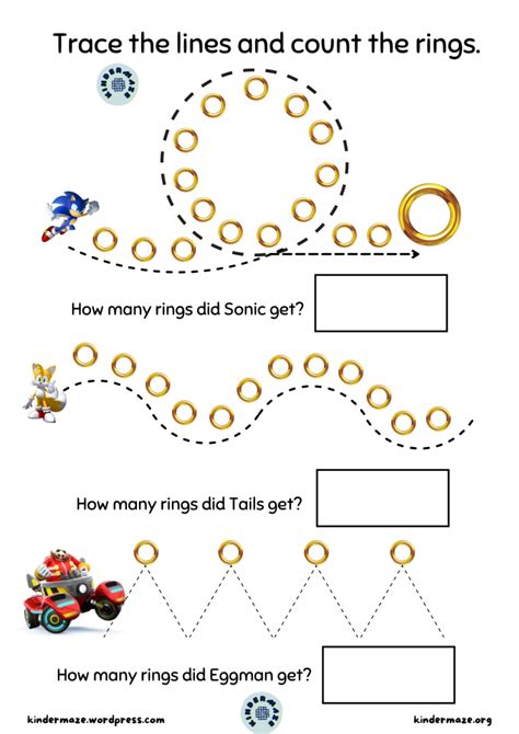 Tracing With Sonic The Hedgehog Kindermaze