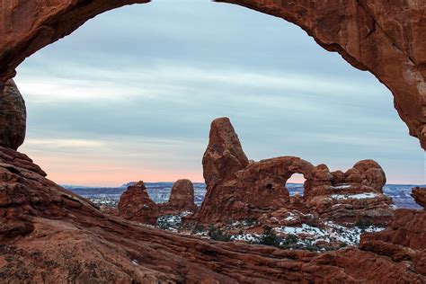 Turret Arch Through The North Window Arches National Park Ut Oc