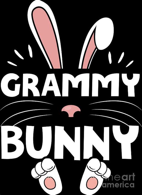 Grammy Bunny Cute Easter Day Grandma Granny Women Digital Art By