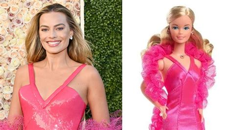 Margot Robbie Us El Vestido De Barbie Superstar En Los Golden
