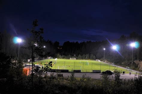 New Sports Lighting For The Måna Stadium In Drøbak Norway Omexom De