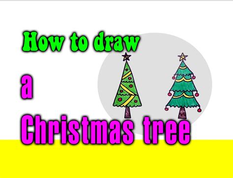 Now of course my tree doesn't look anything like the one you see here. How to draw a Christmas tree for kids - STEP BY STEP ...