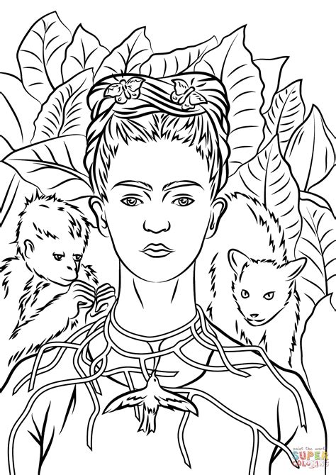 Obras De Frida Kahlo Para Colorir