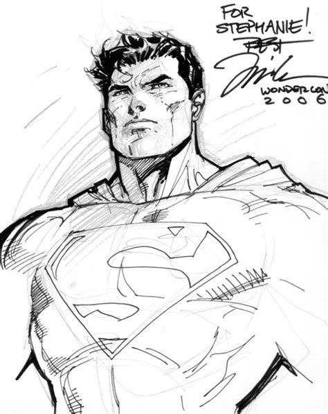 Superman Sketch Jim Lee Superman Art Jim Lee Art Jim Lee
