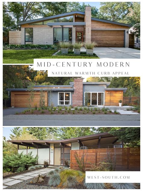 Mid Century Modern Style Home Modern Style House Plan