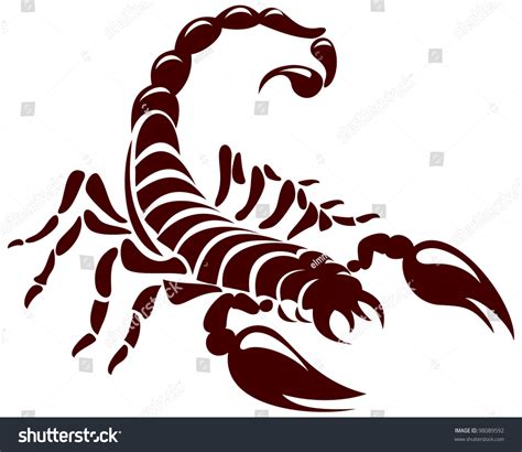 Scorpion Vector Image For The Tattoo Symbol Or Logo 98089592