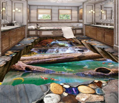 3d River Flooding 041 Floor Mural Aj Wallpaper Floor Murals Floor