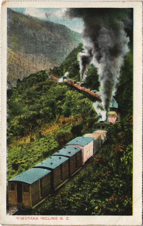 Pc New Zealand Rimutaka Incline Vintage Postcard B41520 Australia