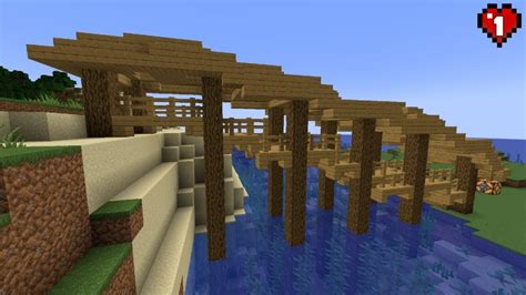 Minecraft How To Build A Basic Bridge Tutorial Creepergg