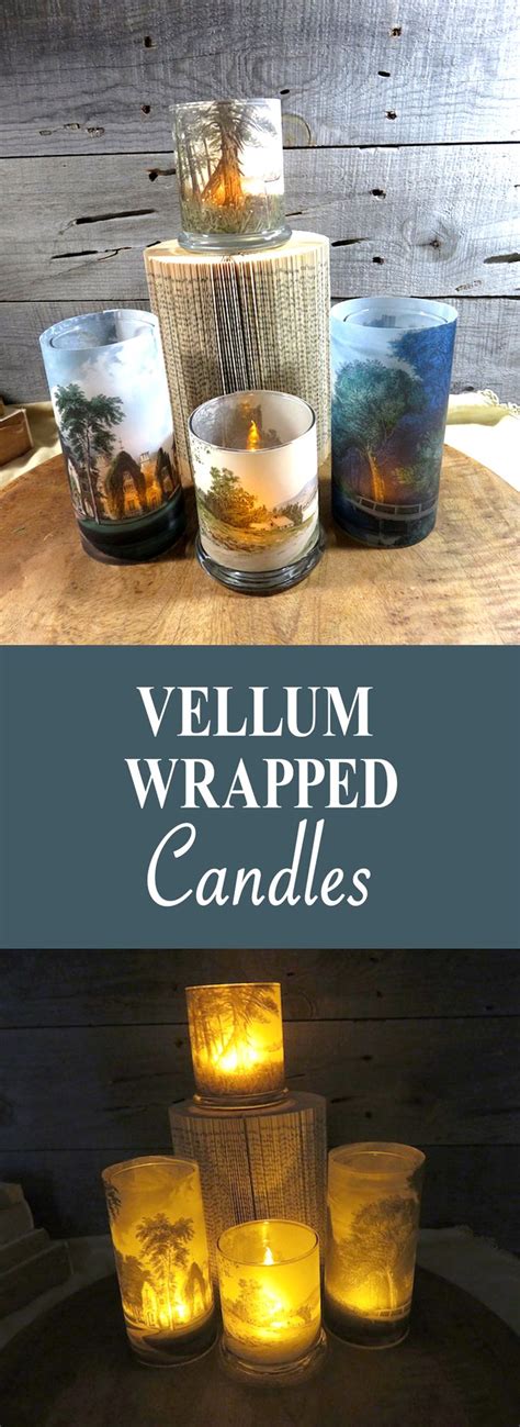 Diy Vellum Wrapped Candles Design Team Lynne Morgado Candle Wrap