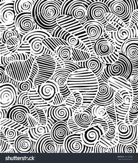 Vector Illustration Abstract Black White Swirl Stock Vector 101103580