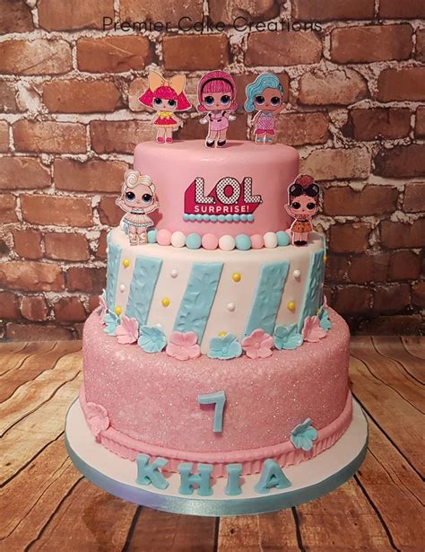 Tips for healthier kid's birthday. 3 tier LOL Doll Cake #loldollcake | Kids birthday party ...