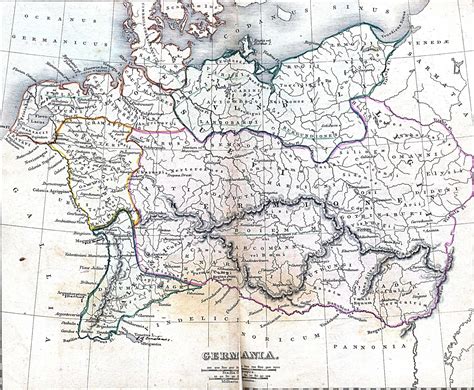 Old Map Of Germany Ancient And Historical Map Of Germany