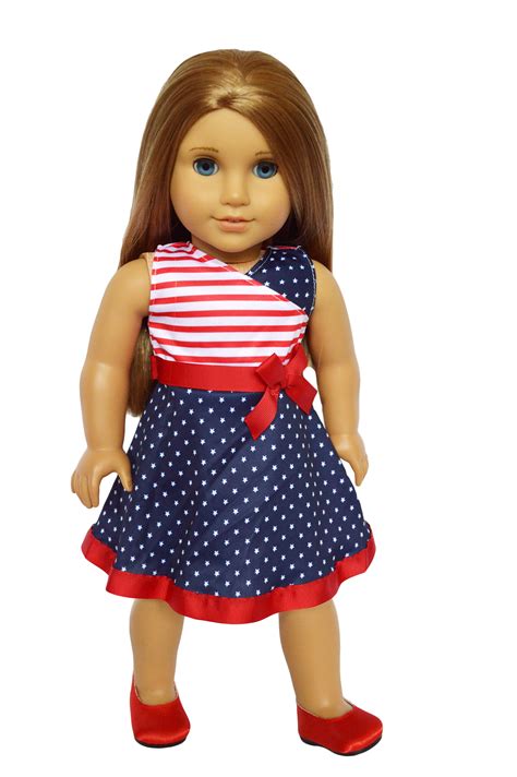 american creations american pride dress compatible with 18 inch dolls including american girl