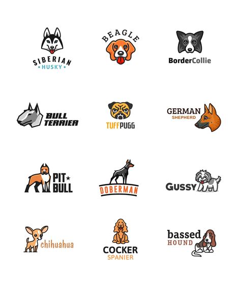 Dogs On Behance Dog Logo Design Dog Logo Pet Logo Design