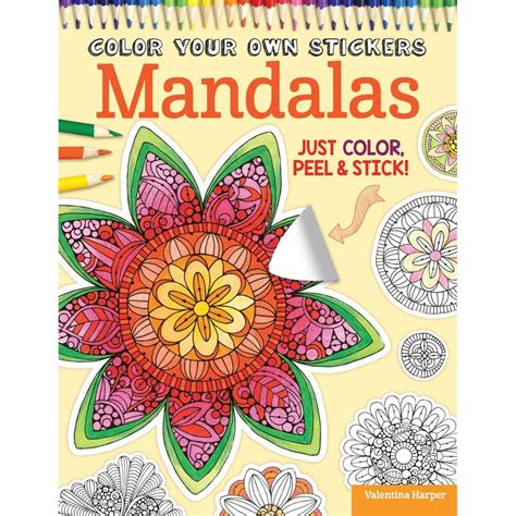 Color Your Own Mandala Stickers Book Coloring Books Sticker Book