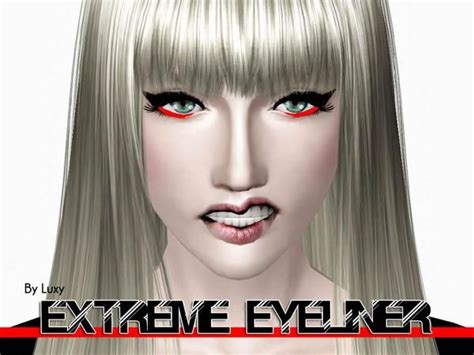 Sims3 Luxysims3s Extreme Eyeliner Sims 3 Makeup Eyeliner Makeup