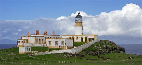 One of the famous places on the island for wildlife spotting, shortly after taking this picture we. Neist Point Lighthouse Photograph by Arterra Picture Library