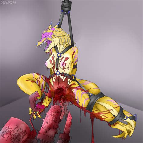 Rule 34 1girls Blood Bondage Bound Breasts Crying Dragon Female