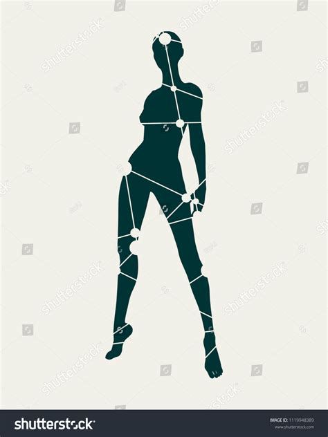 Sexy Women Silhouettes Female Figure Posing Stock Vector Royalty Free