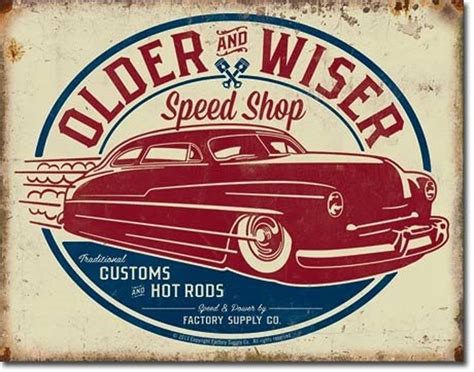 Retro Hot Rod Speed Shop Metal Sign T On Mercari In 2021 Retro Tin Signs Vintage Tin Signs