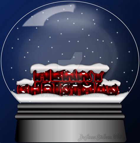 Christmas Snow Globe By Raven Jett On Deviantart