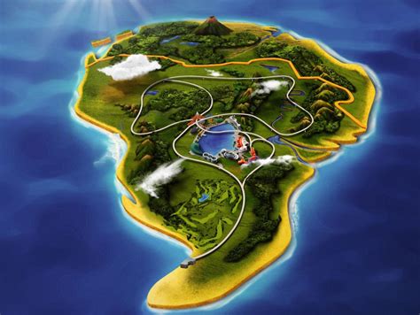 Jurassic World Park Map By Sonichedgehog2 On Deviantart