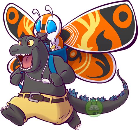 Godzilla Mothra Color By Thebrokenmonkey On Deviantart