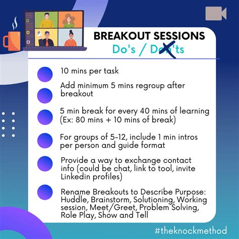 8 Virtual Breakout Session Tips Ideas And Best Practices The Knock
