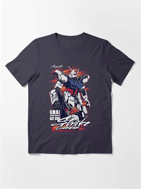 Gundam Strike T Shirt For Sale By Snapnfit Redbubble Gundam T