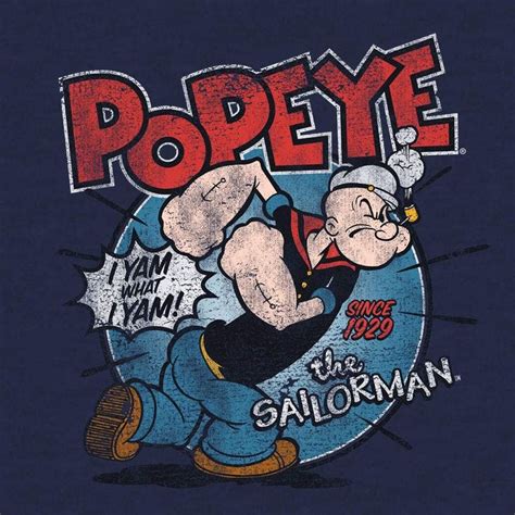 Amazon Com Tee Luv Popeye The Sailorman T Shirt I Yam What I Yam Popeye Cartoon Shirt