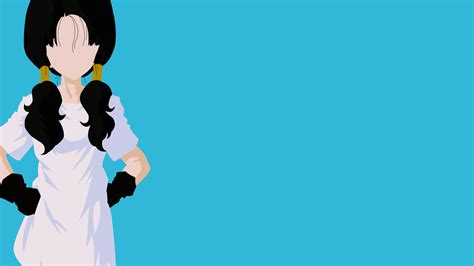 Dragon Ball Z Videl Tekmac Minimalism Simple Background Dragon Ball