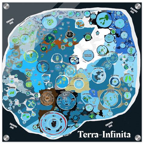 Terra Infinita Flat Earth Extra Territory Hd Acryl Druck Mit Etsyde