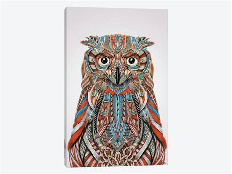 Eagle Owl By Giulio Rossi Canvas Print 26 L X 40 H X 075 D