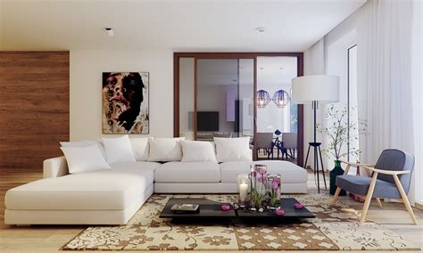 One sofa and two flanking armchairs. Amazing Designer Living Rooms