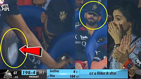 Anushka Shocked When Virat Kohli Hitting Punches In Chair After Rcb Knocked Out Of Ipl 2023gt