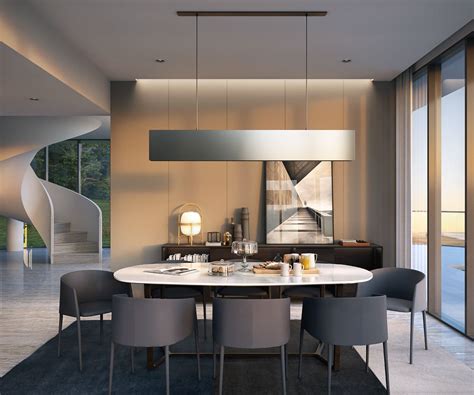 Penthouse Dining On Behance Interior Design Dining Room Penthouse