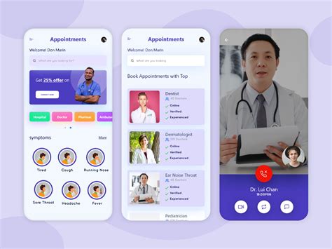 great 🩺 doctor appointment app ui design uplabs